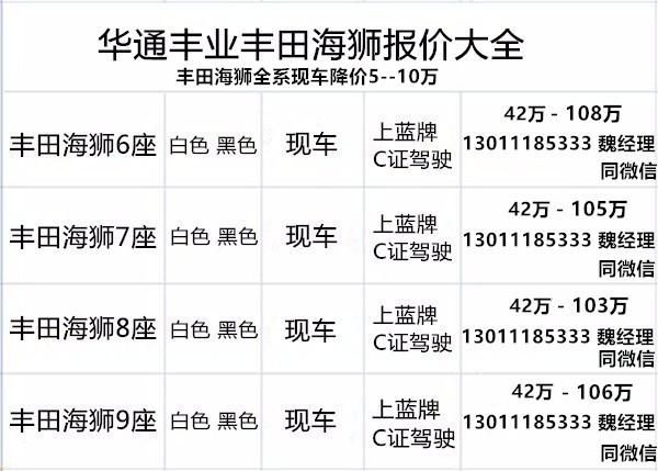 4s店 丰田海狮北京最大专卖店ayx爱游戏app北京丰田海狮(图3)